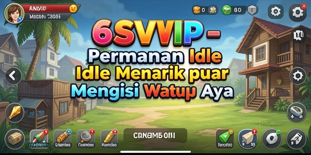 Screenshot menunjukkan gameplay santai dan mekanisme Idle di 6SVIP.