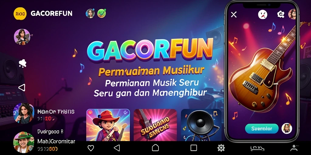 Tampilan gameplay GACORFUN yang penuh warna dan interaktif.