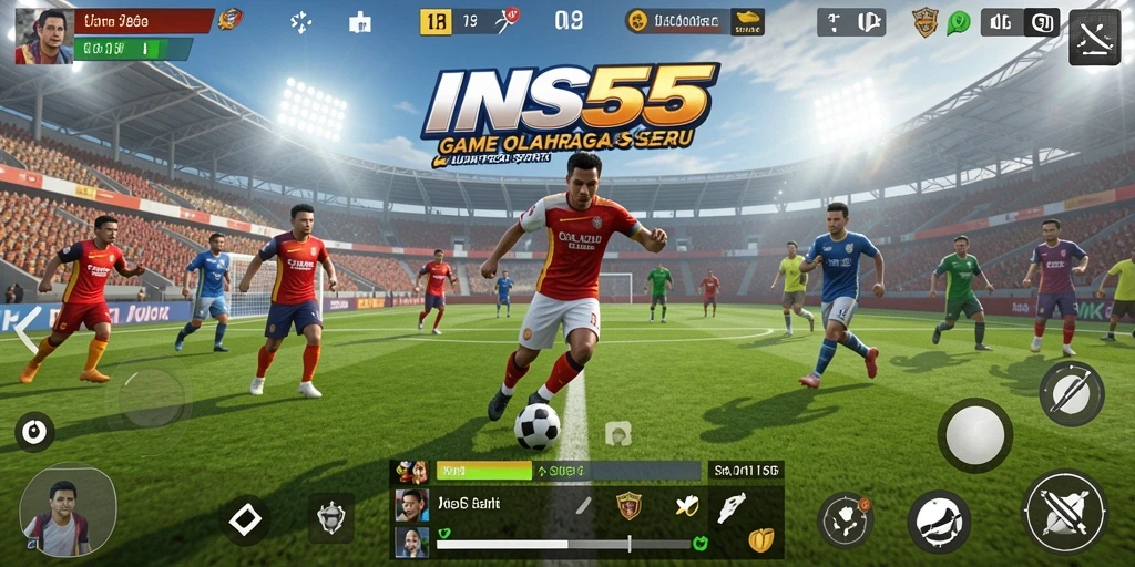 Tampilan gameplay INS55 yang intens dan mendebarkan dalam olahraga.