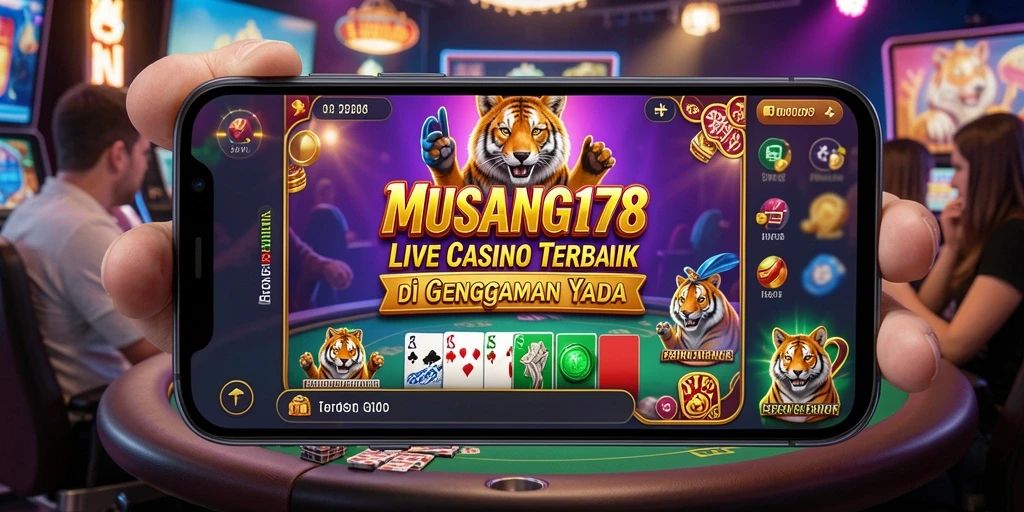 Tampilan menarik dari gameplay Live Casino di MUSANG178.