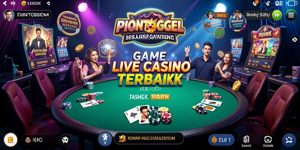 Tampilan gameplay Live Casino yang menegangkan dan interaktif.