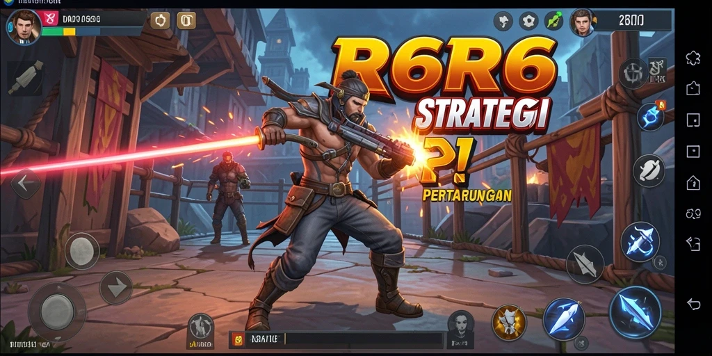 Tampilan gameplay R6R6 yang menegangkan dan strategis.