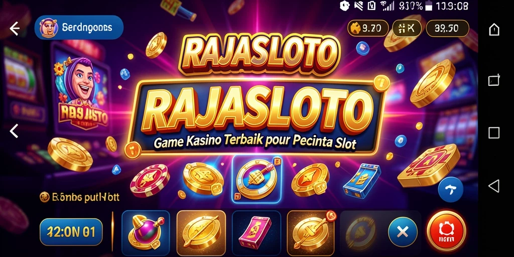 Tampilan gameplay RAJASLOTO yang menarik dan menghibur bagi penggemar Kasino.