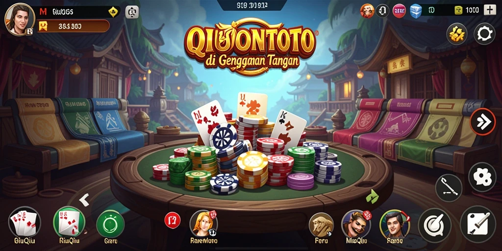 Screenshot gameplay QiuQiu RAWONTOTO yang penuh aksi.