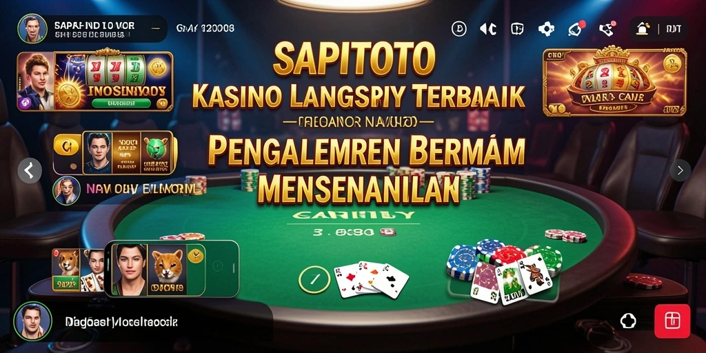 Tampilan permainan Live Casino yang menarik di SAPITOTO.