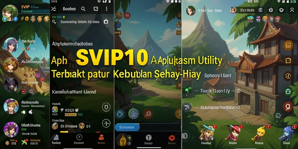 Tampilan utama SVIP10 yang menampilkan berbagai fitur utility.