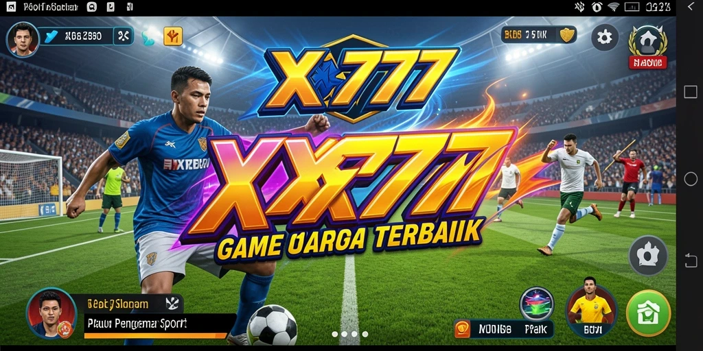 Tampilan gameplay XXX777 yang memukau dengan aksi olahraga seru.