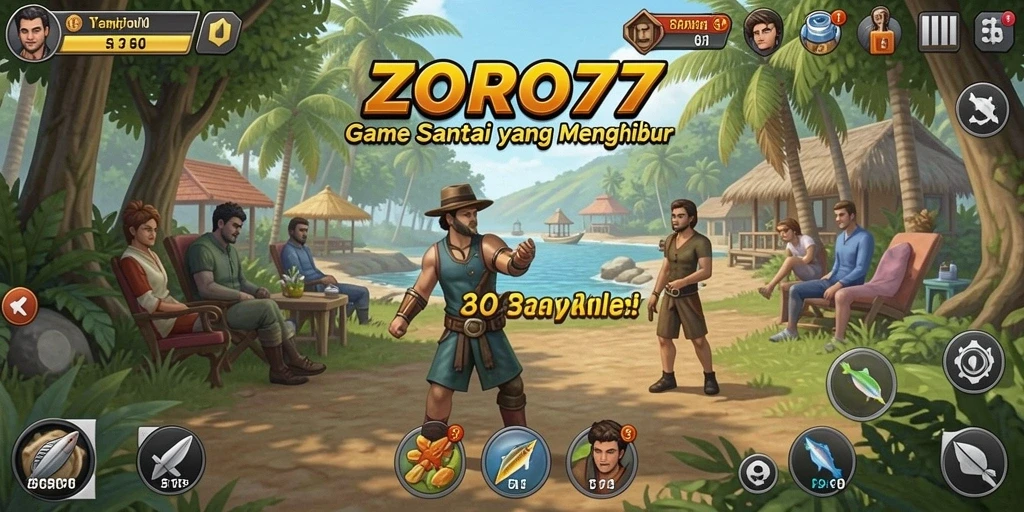 Gameplay menyenangkan dan penuh warna di ZORO77.